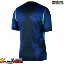 Camisa de Futebol Brasil Equipamento Secundário Mundo 2026 Manga Curta